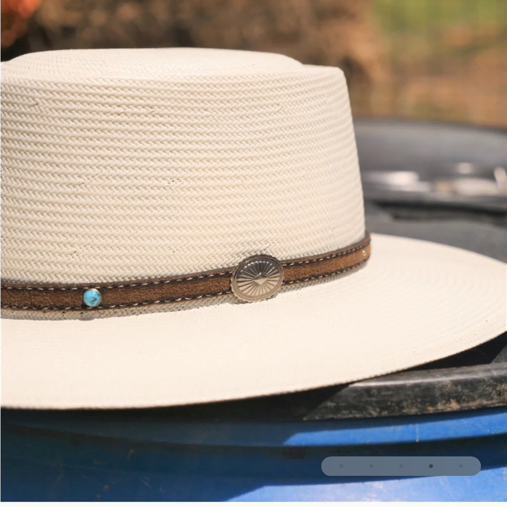 Stetson Gleeson straw sun hat - Picture 4 of 14